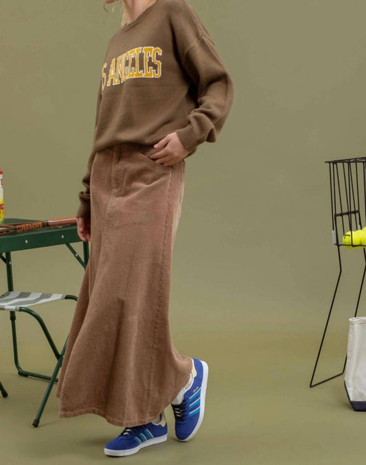 Blu Pepper - Corduroy Maxi Skirt