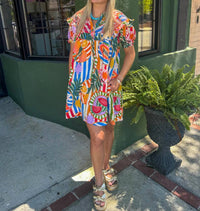 Karlie - Tropical Fruit Baby Doll Dress