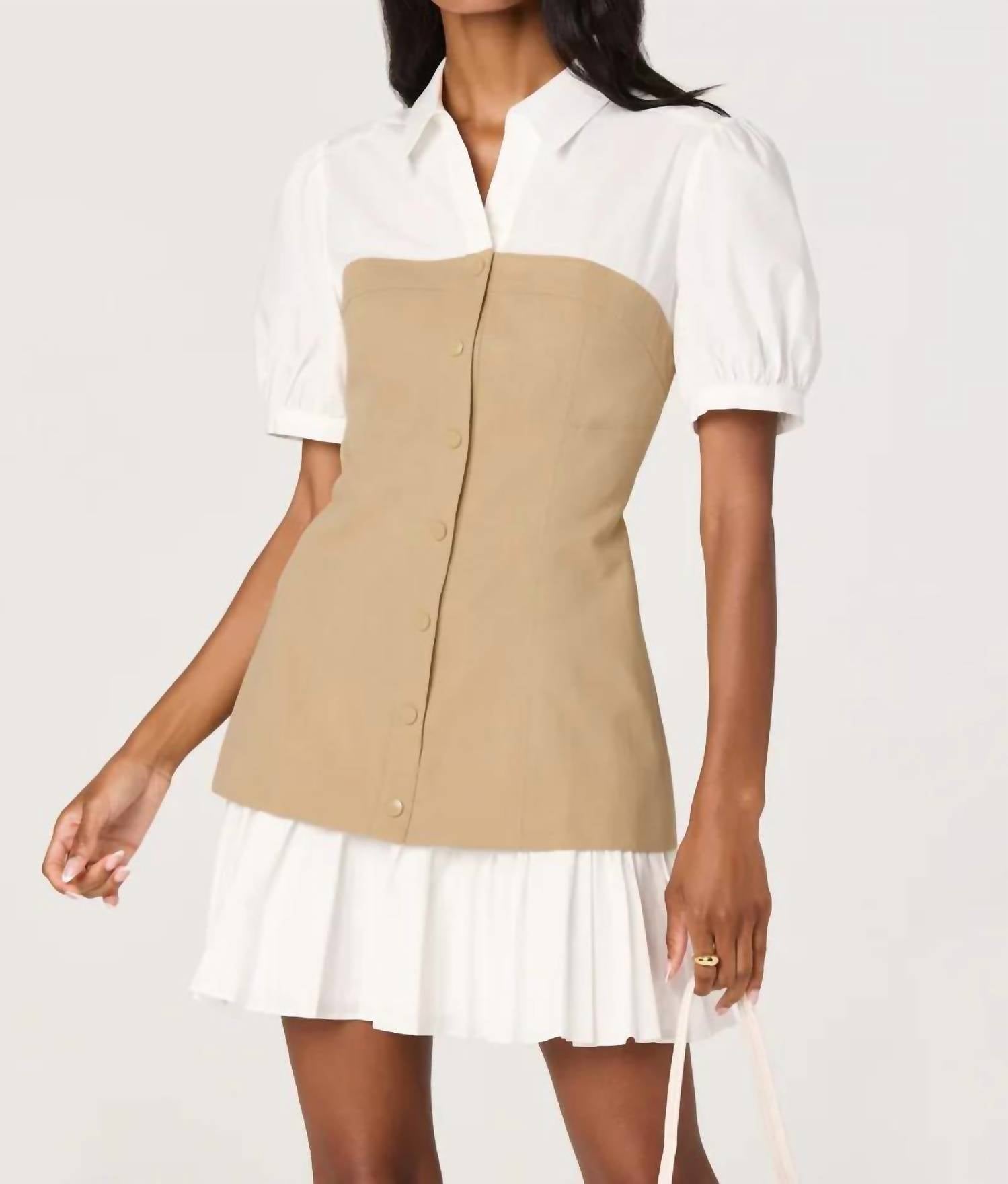 Astr - Women's Joseline Faux Mini Dress