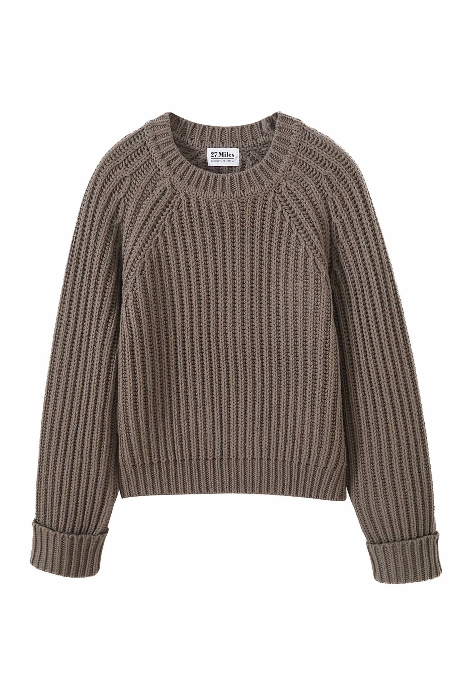 27 Miles Malibu - Violetta Chunky Ribbed Cotton Sweater