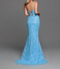 Sparkle Bridal Couture - Long Fitted Sequin Prom Dress