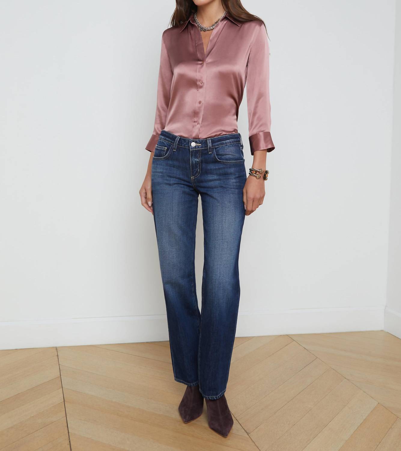 L'Agence - Women's Trenton Tatum Low Rise Stovepipe Jean