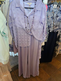 Made In Italy - Women's Silk Pant With Fringe