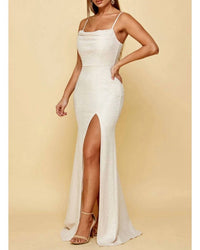 Cinderella Divine - Cowl Neck Glitter Gown