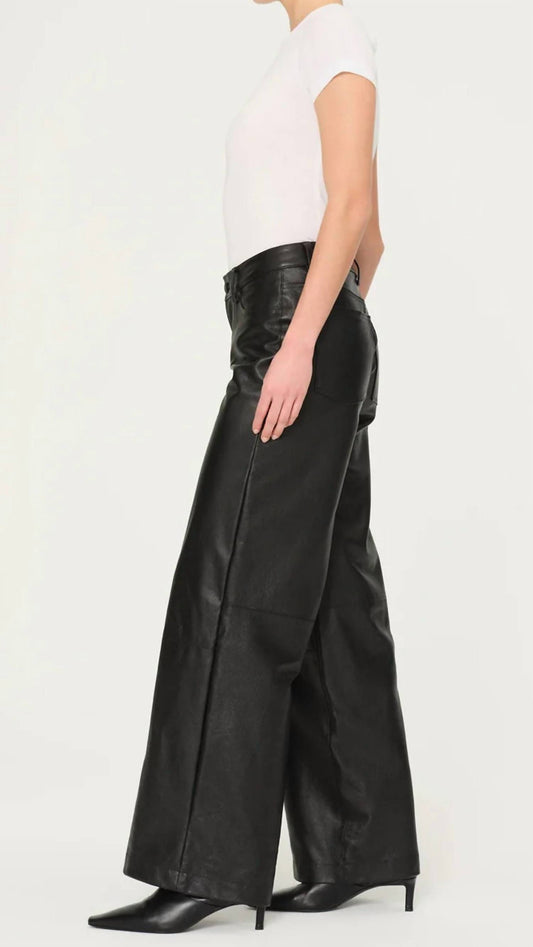 Dl1961 - Women'S - Zoie Leather Wide Leg Relaxed Pants