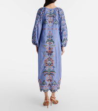Farm Rio - Garden Tapestry Embroidery Midi Dress