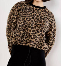 Apricot - Leopard Boucle Jumper