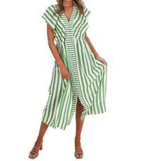 Umgee - Women's Hometown Honey Stripe Midi Dress