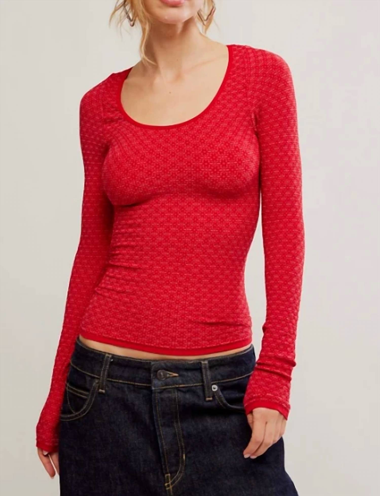 Free People - Love Letter Long Sleeve Top