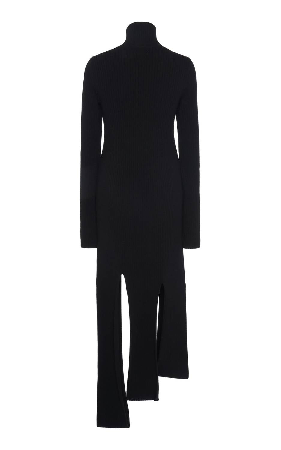 Bottega Veneta - Turtleneck Ribbed Knit Mini Dress
