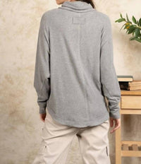 Very J - Mock Neck Tunic Top
