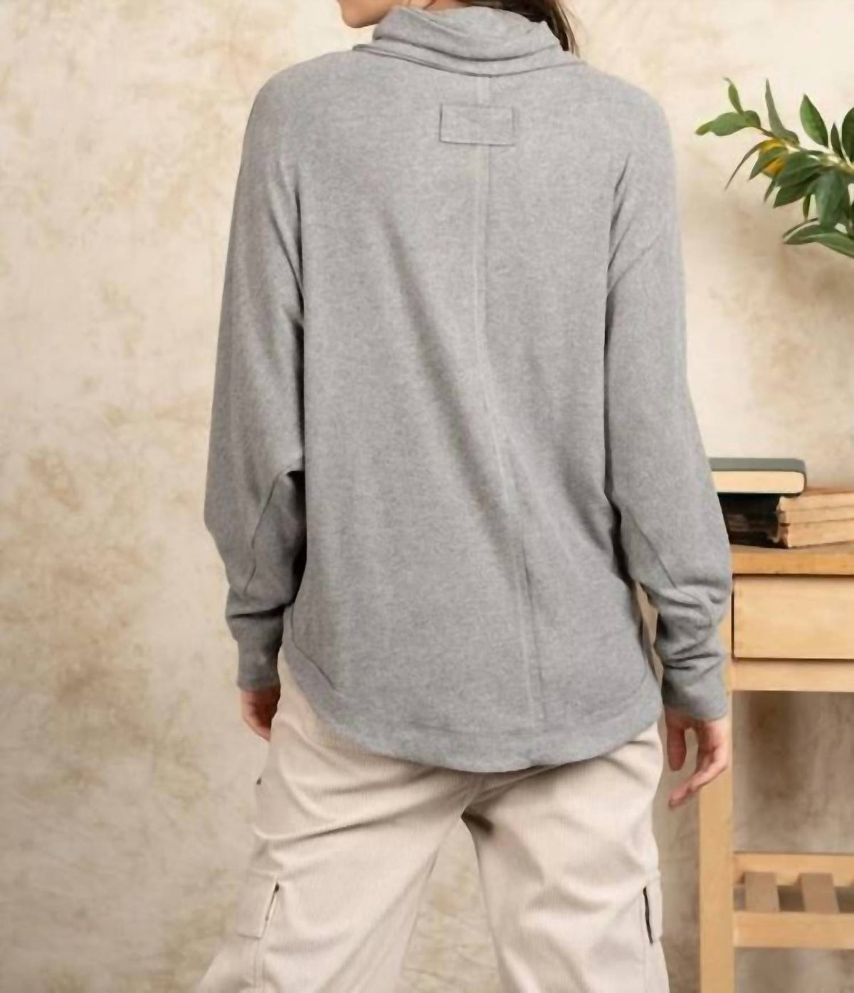 Very J - Mock Neck Tunic Top
