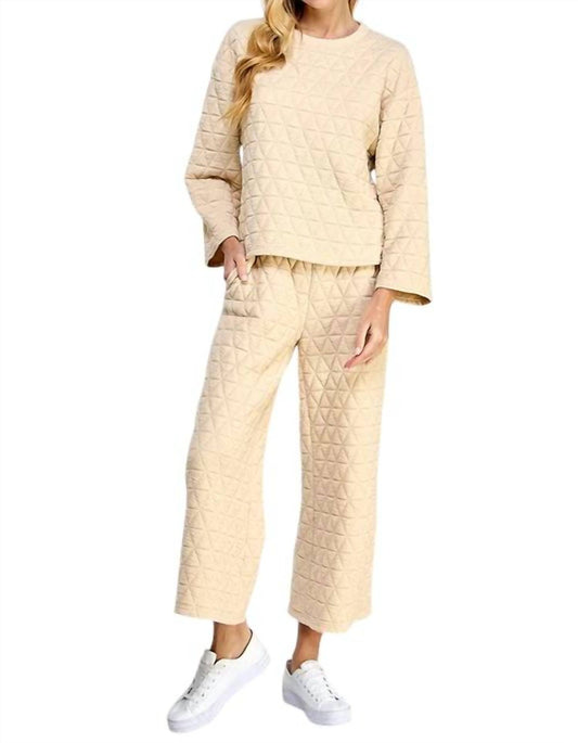 See And Be Seen - QUILTED FLARE PANT