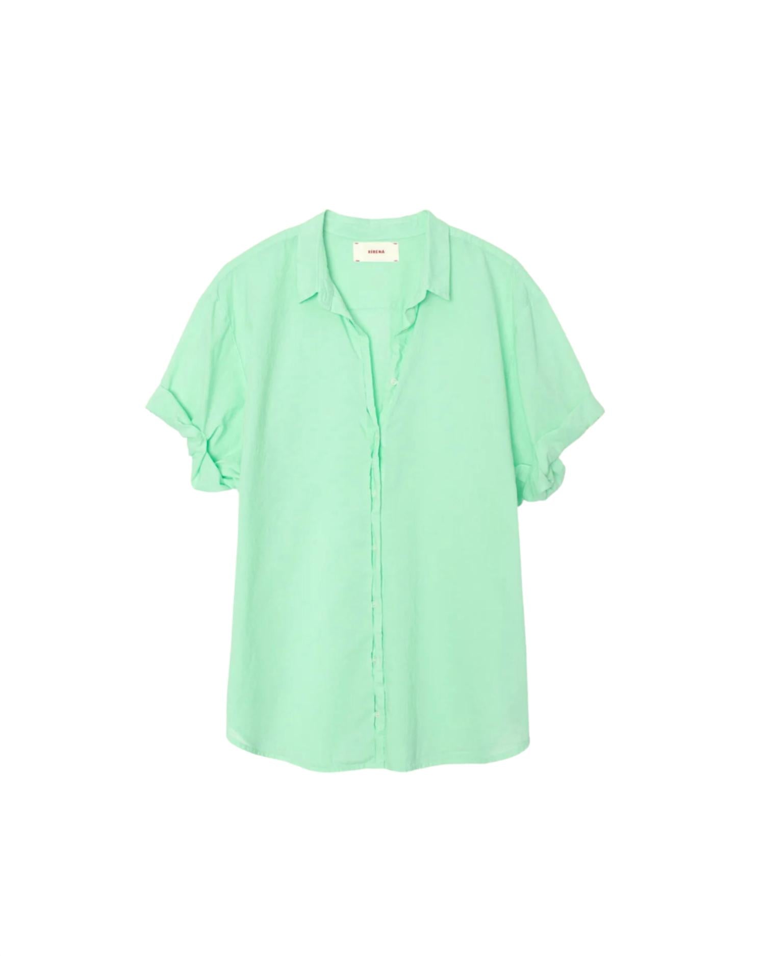 XIRENA Women's Channing Button Shirt in pistachio - women's long sleeve top