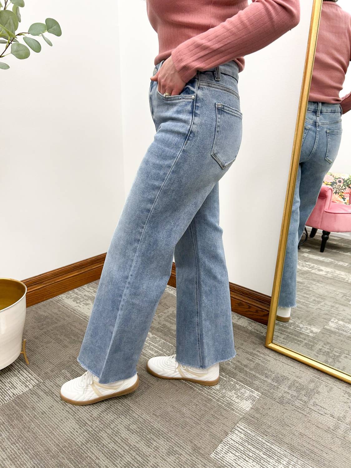 Mica Denim - Super High Rise Wide Leg Jeans