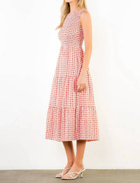 Thml - Women's Sleeveless Gingham Patterned Dress