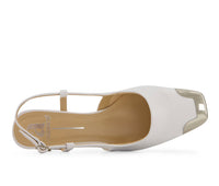 Andrea - Women's Slingback Square Toe Heels
