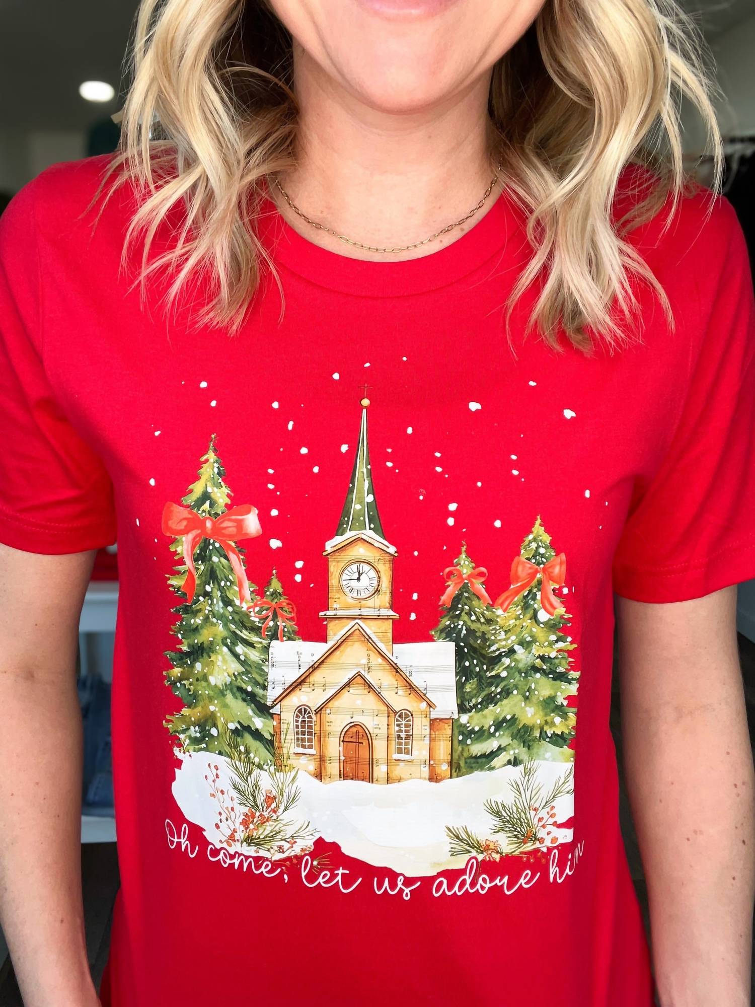Bella + Canvas - O Come Let Us Adore Him Tee