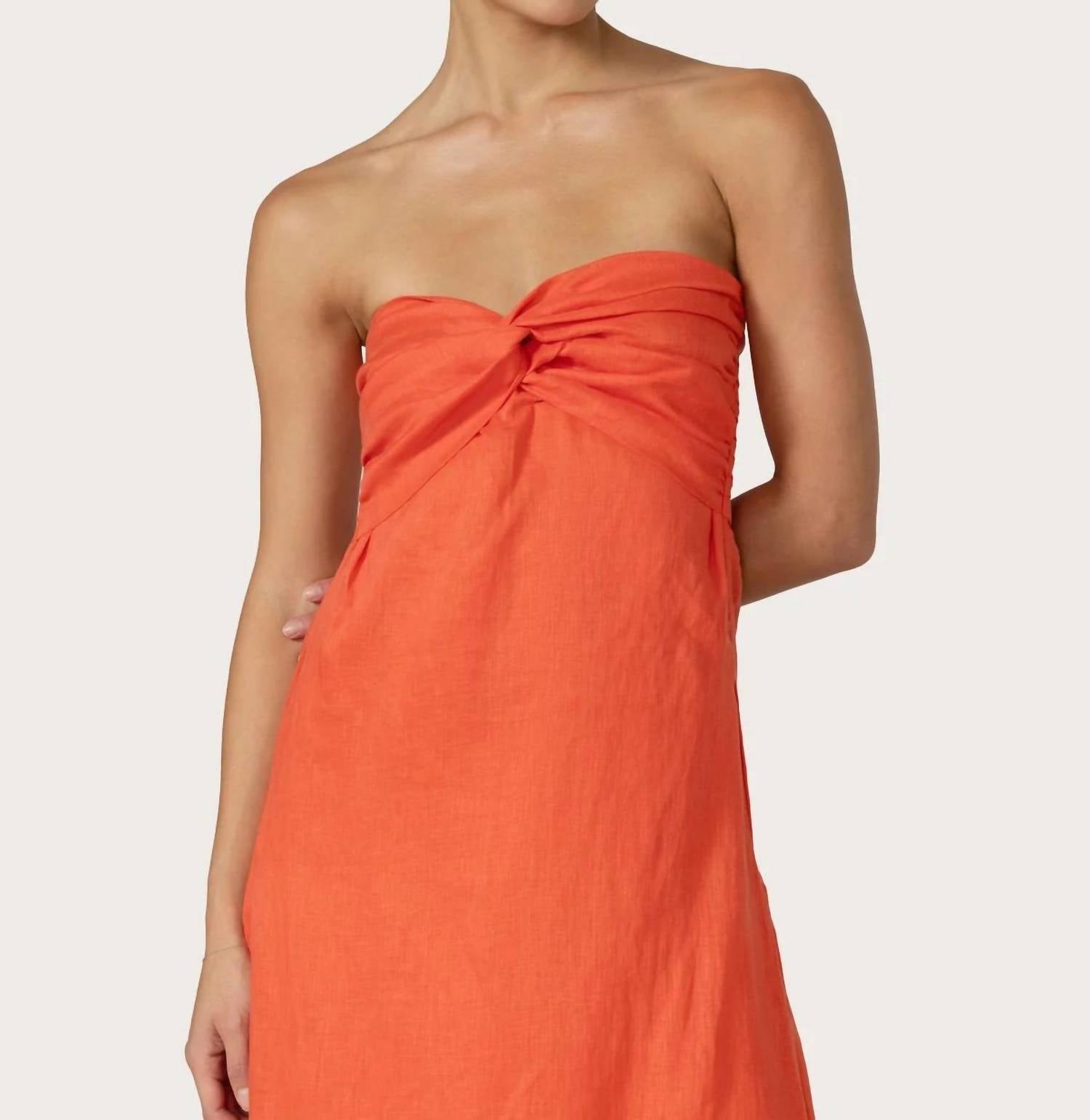 Lusana - Melody Linen Maxi Dress