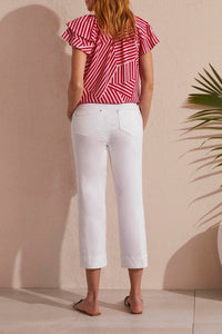 Tribal - Pull-on Kick Flare Capri Pant