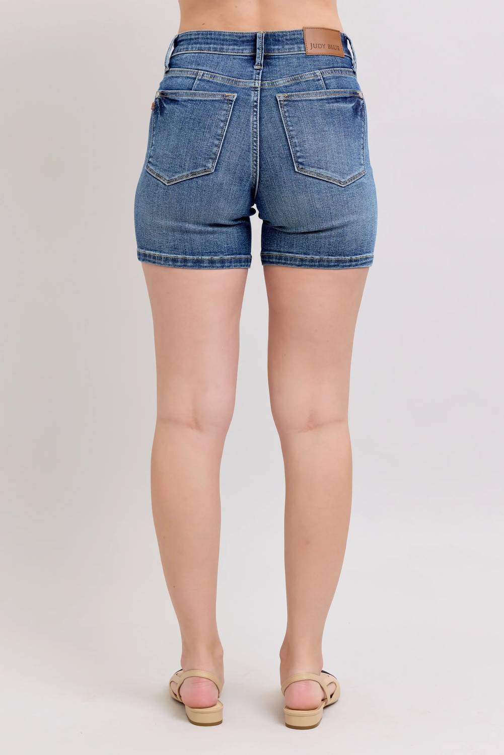 Judy Blue - High Rise Slim Denim Shorts
