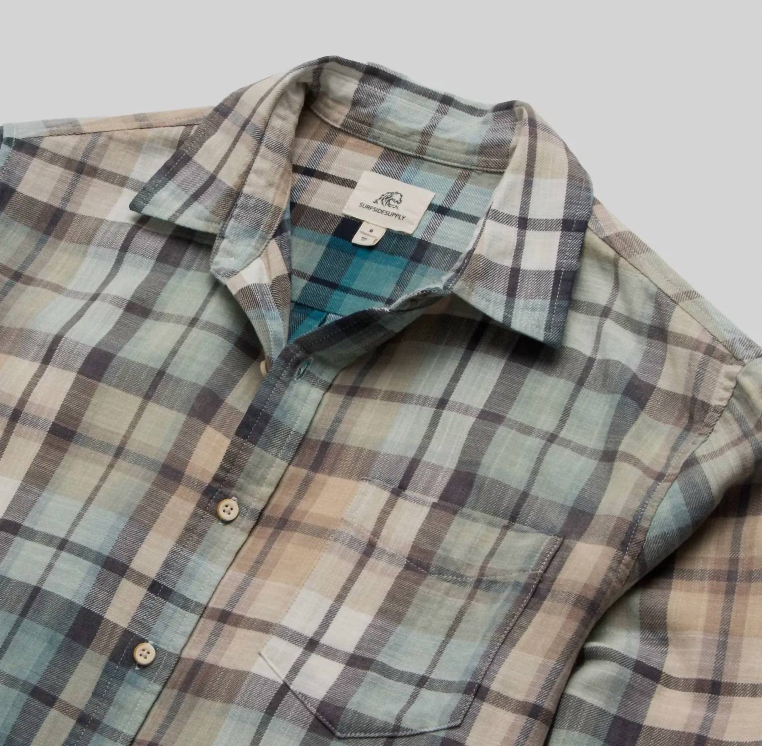 Surfside Supply - Men's Brian Ombre Plaid Shirt