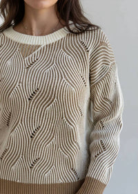 Able - Milli Two Tone Spiral Design Sweater