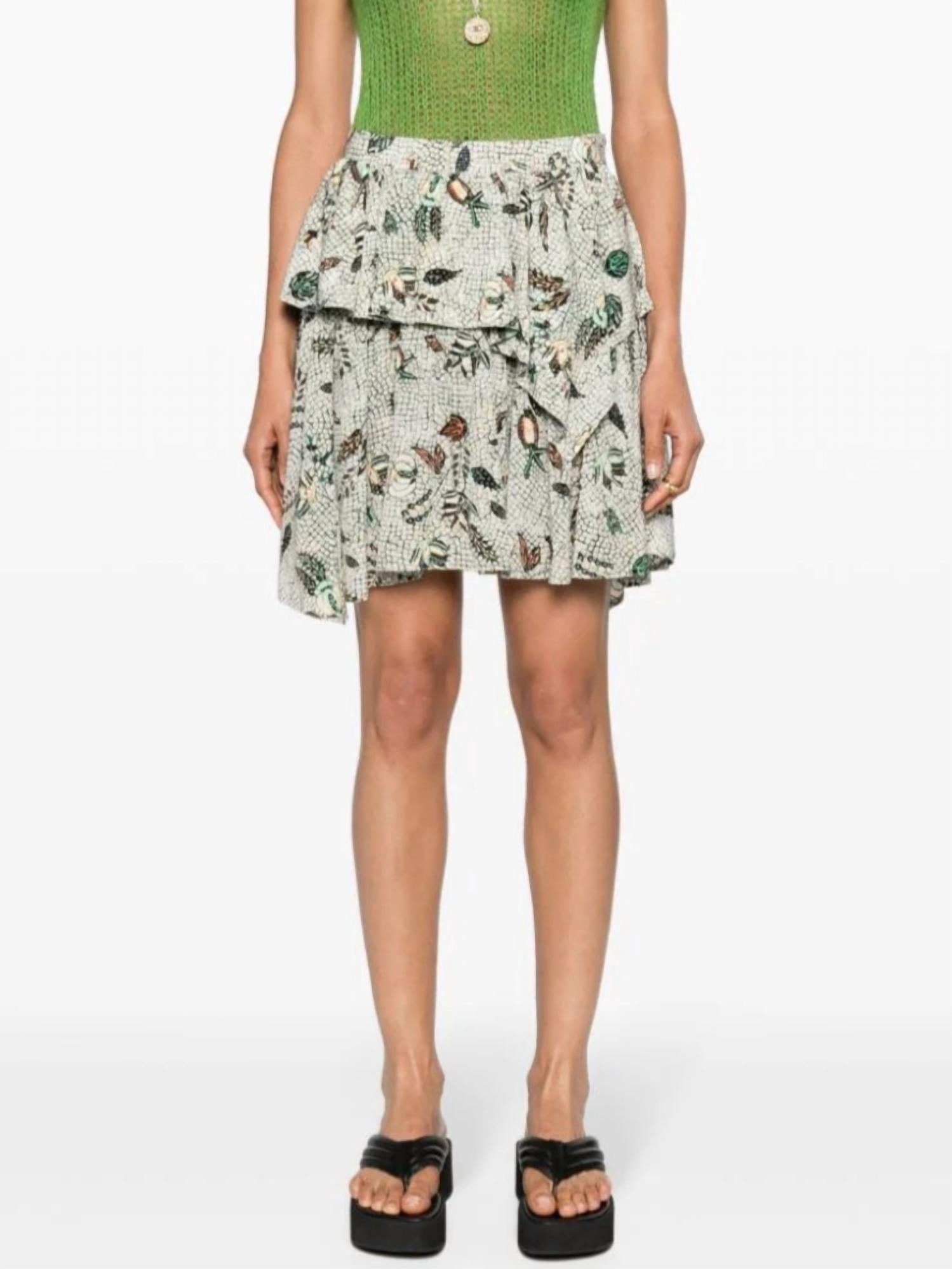 Ulla Johnson Keira Skirt in botanical mist - women's skirt