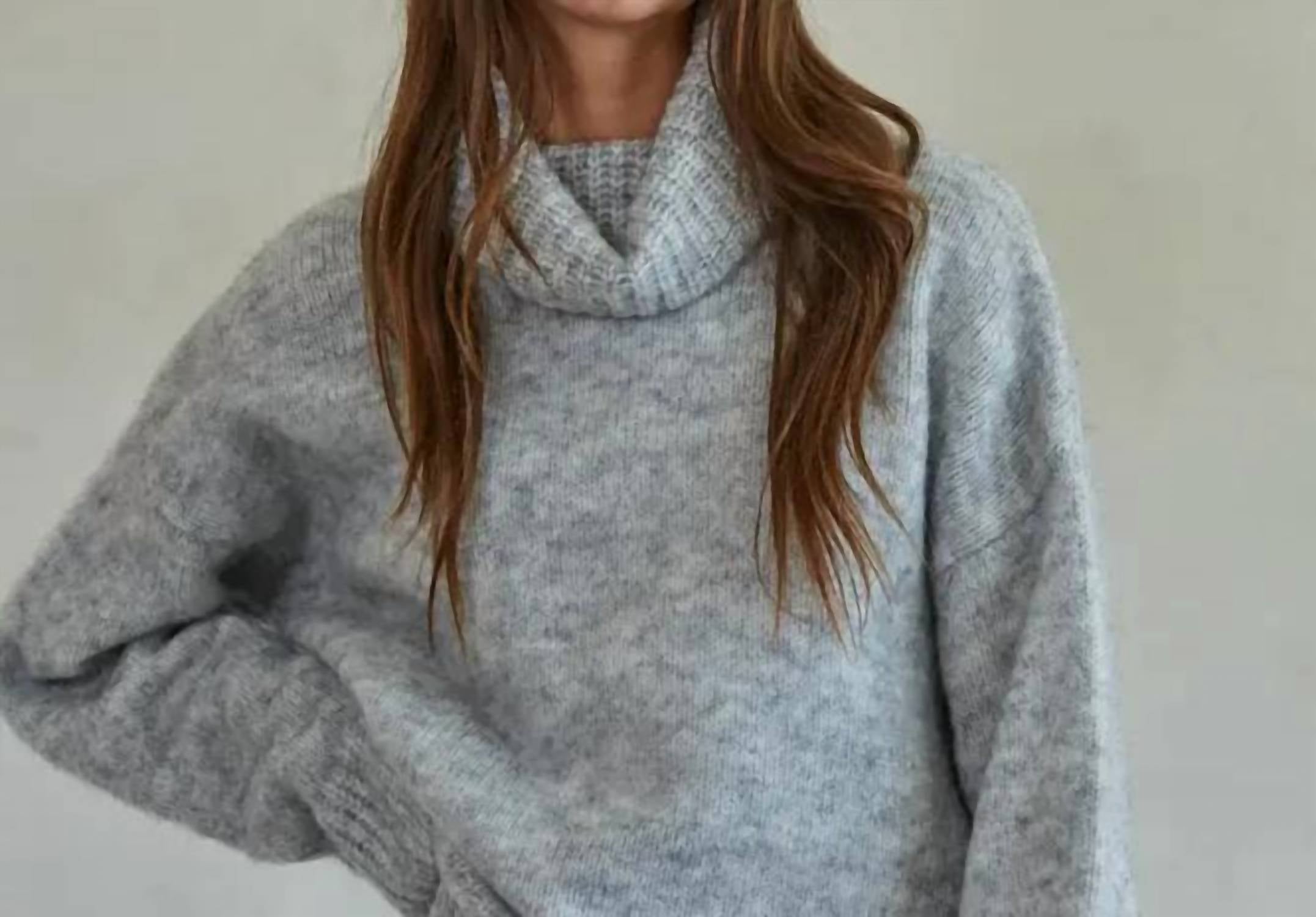 By Together Chunky Pullover Sweater in gray - women's sweater