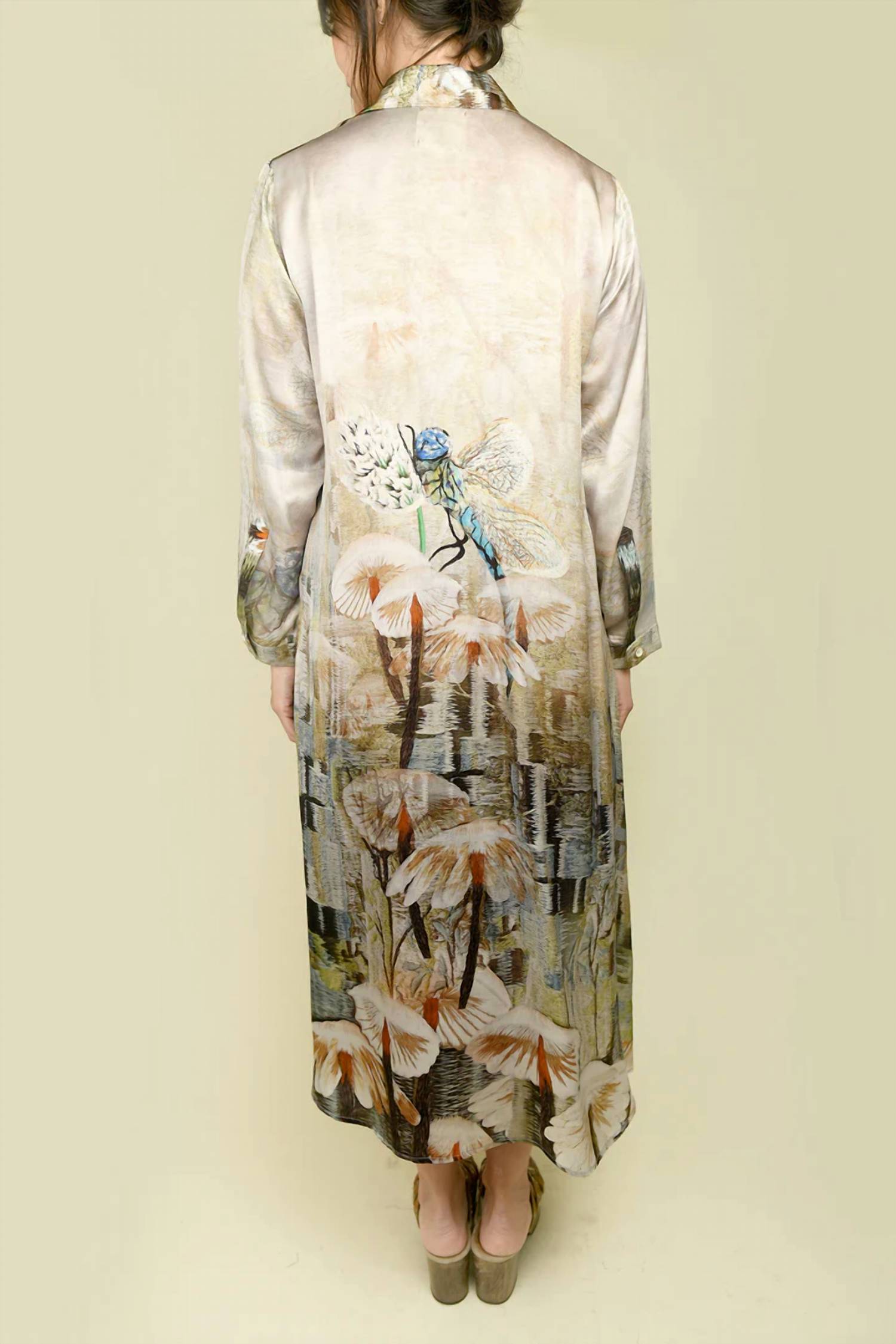 Bokja - Silk Z Long Sleeve Midi Dress