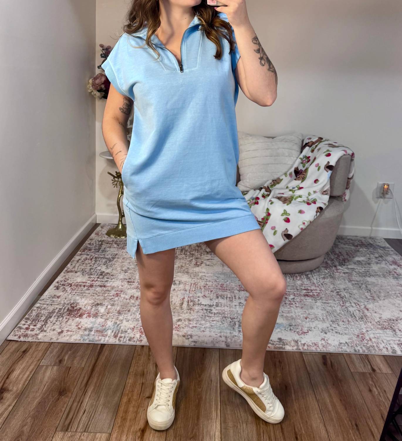 Hyfve - Lyla Half Zip Up Mini Dress