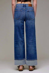 Hidden - Cuffed Stretch Dad Jean