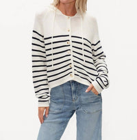 Six/Fifty - Annalora Button Up Hoodie