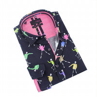Eight X - Dancing Skeletons Button Down Shirt