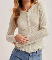 Hem & Thread - Flora Textured Long Sleeve Top