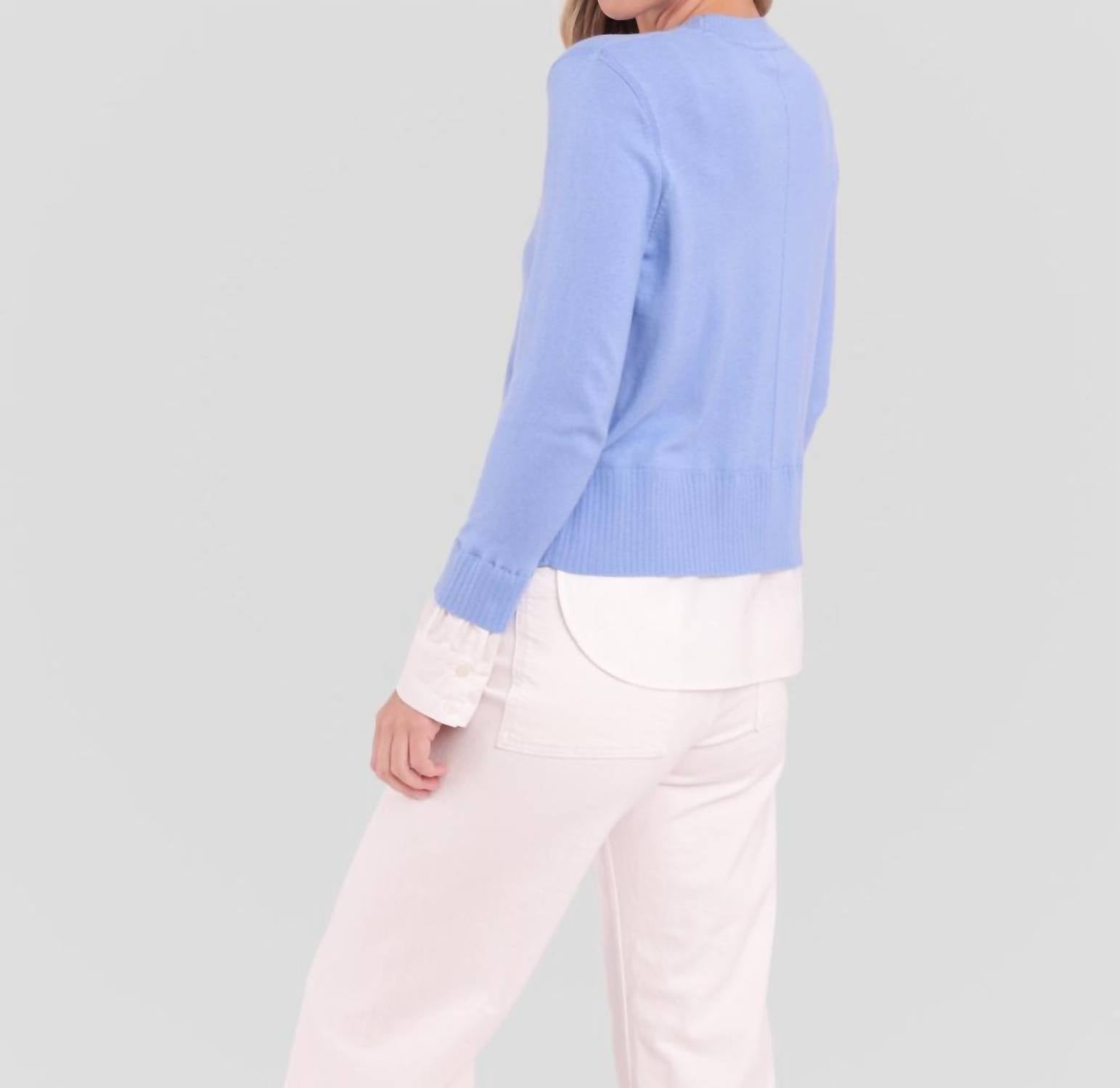 Alashan Cashmere - Duet Shirttail Crew Sweater