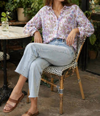 Dylan - Romy Cotton Printed Long Sleeve Shirt