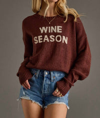 Panache Apparel - Wine Season Sweater