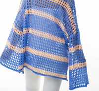 White Birch - Long Sleeve Striped Knit Top