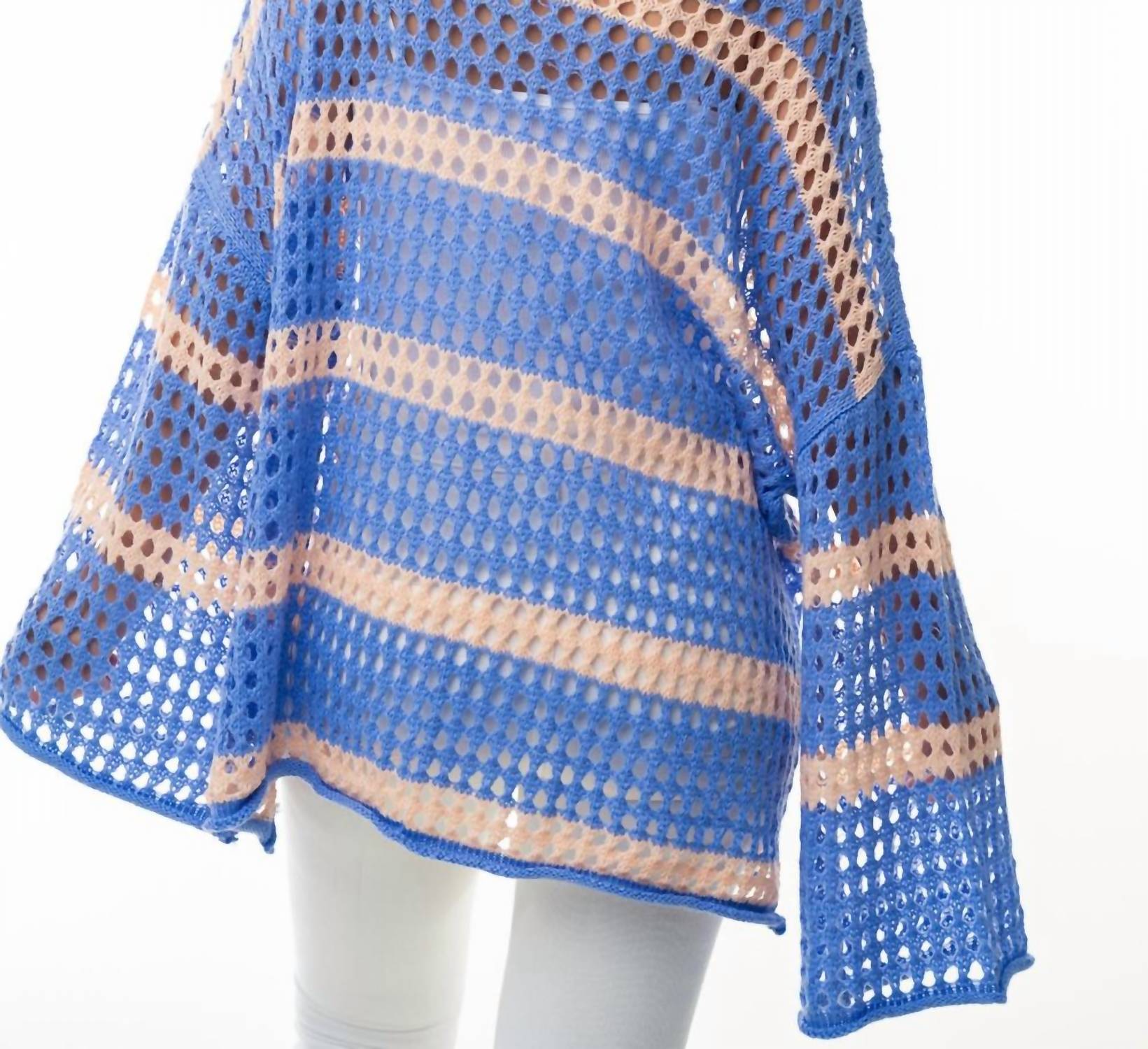 White Birch - Long Sleeve Striped Knit Top