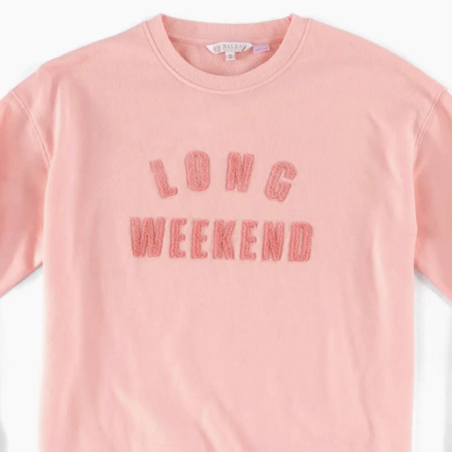 Shiraleah Long Weekend Comfy Sweatshirt in rose - women's top - alternate view