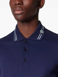 Versace - Embroidered Cotton Polo Shirt