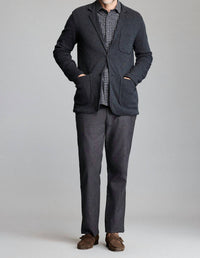 Billy Reid Knit Sport Coat in charcoal heather - men's jacket