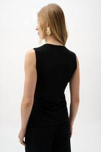Joseph Ribkoff - Chic Sleeveless V-neck Pullover Top