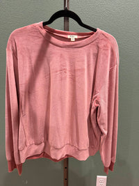 Dylan WOMEN'S CORDUROY SUTTON TOP in bloom - women's long sleeve top