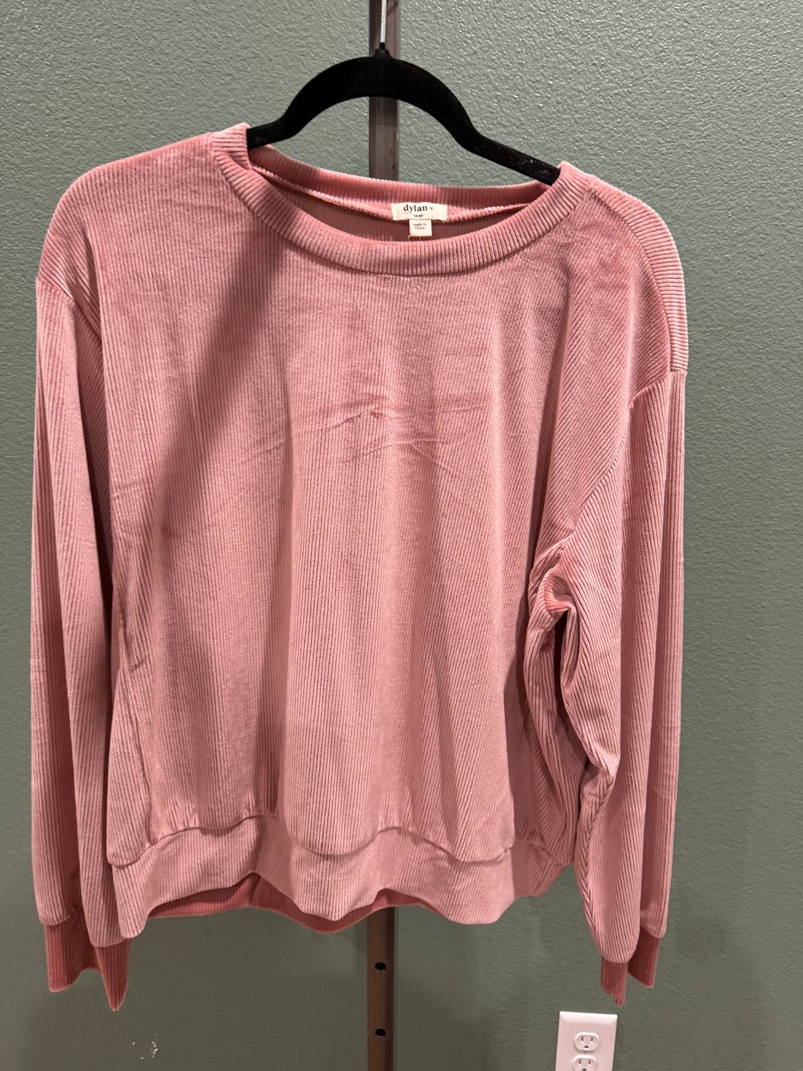 Dylan WOMEN'S CORDUROY SUTTON TOP in bloom - women's long sleeve top