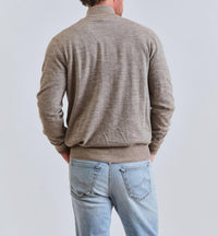 Fioroni Cashmere Duvet Cashmere Full-zip Sweater in grey - men's sweater - view 4