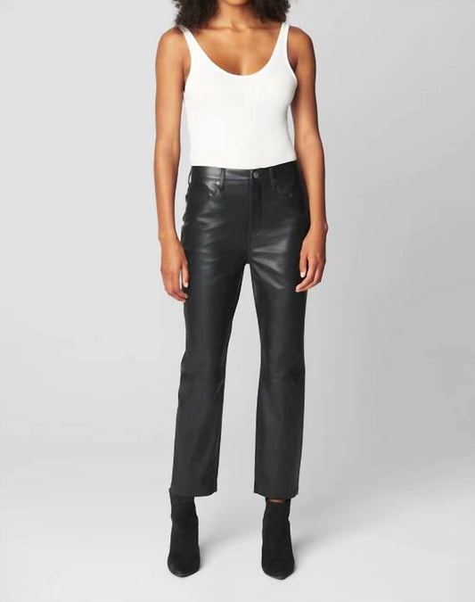 Blanknyc - Women's need you tonight Cropped Vegan Leather High Rise 5 Pocket Pant