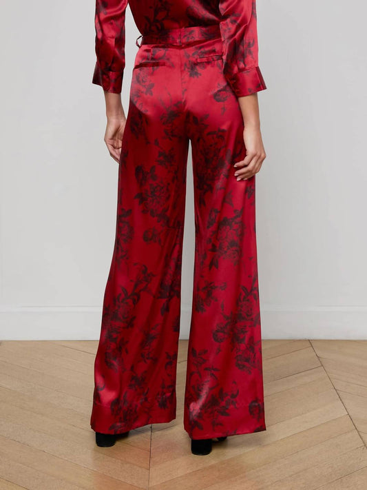 L'Agence - Pilar Silk Wide-leg Pant