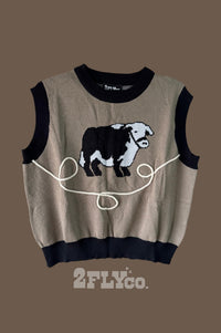 2FlyCo Bull Nettle Sweater Vest in brown - women's sweater - view 5